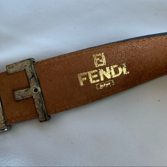 FENDI Logo Women’s Brown Leather Belt - Picture 5 of 8
